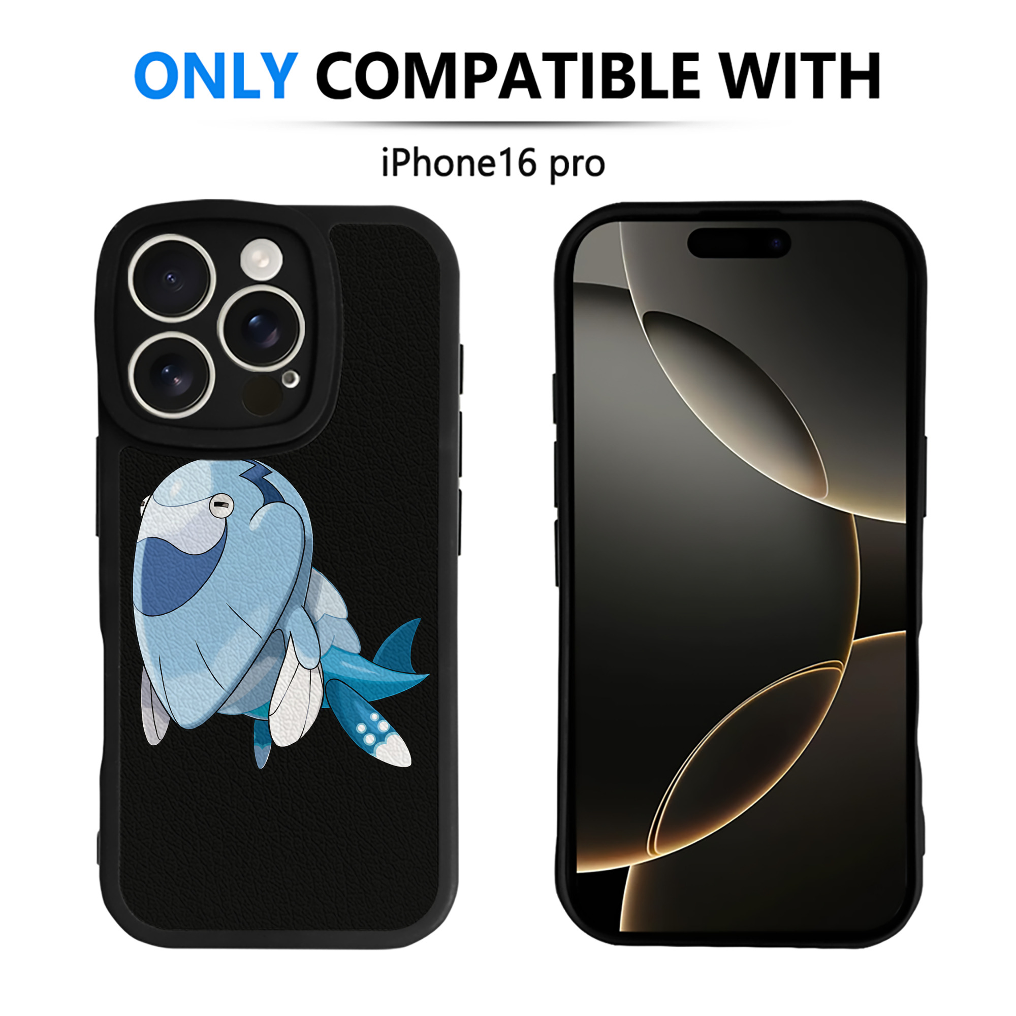 （画像用） ポケットモンスター Pokémon 【iPhone 16シリーズ対応】シリコンスマホケース（レザー調） 材質：シリコン
